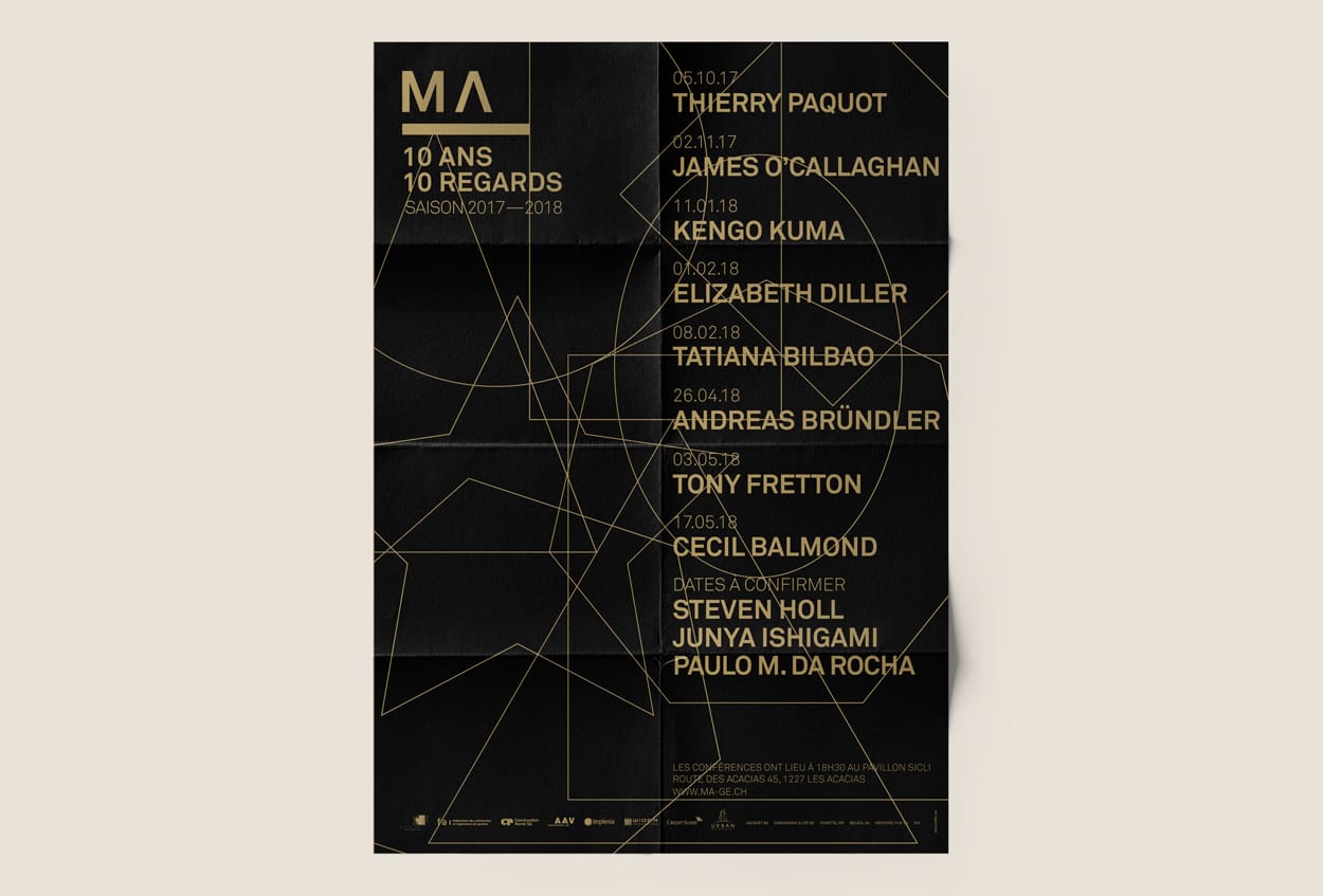 MAISON DE L'ARCHITECTURE Genève, architecture, swiss poster